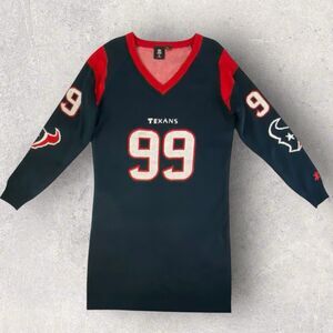 Houston Texans J.J. Watt #99 Acrylic Sweater Dress XL Long Sleeve Excellent RARE